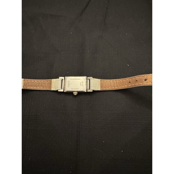 Coach Silver Toned ladies' tank watch - Picture 5 of 8